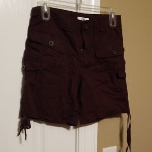 Brown cargo shorts